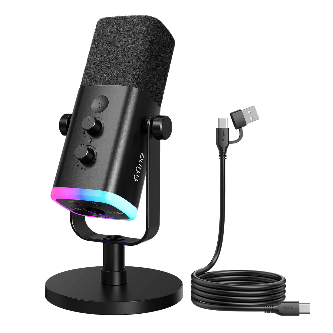 Microphone Dynamic FIFINE AM8 USB/XLR RGB