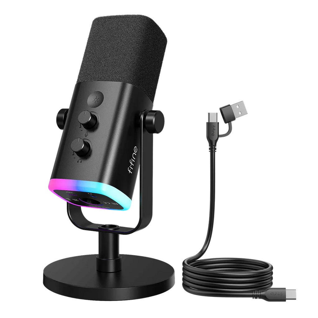 Microphone Dynamic FIFINE AM8 USB/XLR  RGB